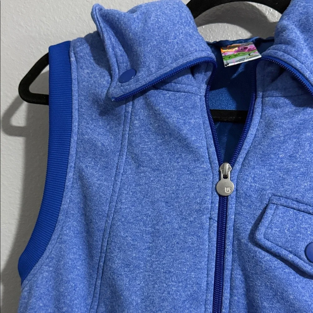 Burton Royal Blue Sleeveless Zip Hoodie Vest